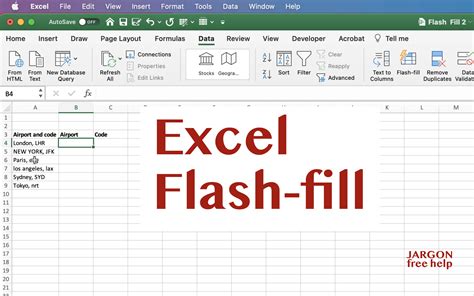 jodi travis|Using Flash Fill in Excel